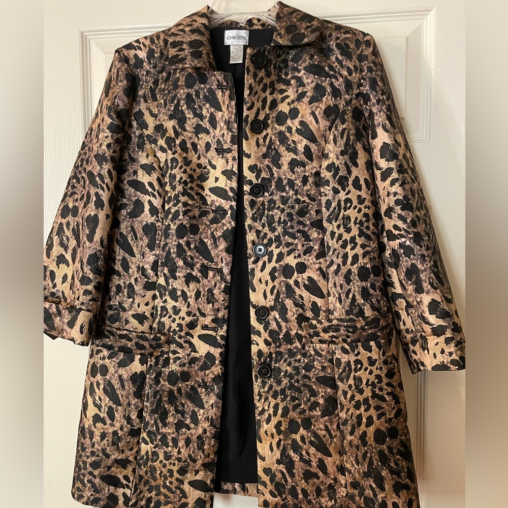 Chico’s Animal Print Jacket
